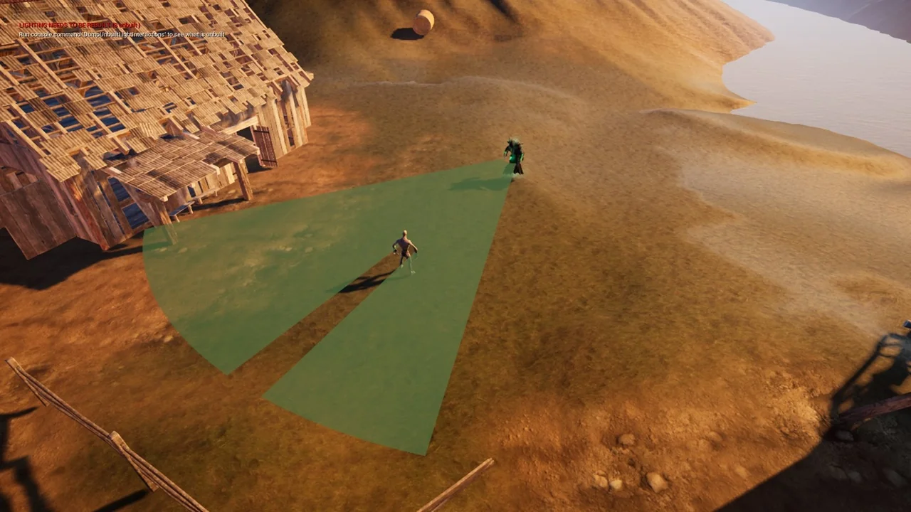 Line Of Sight. Dynamic mesh. asset