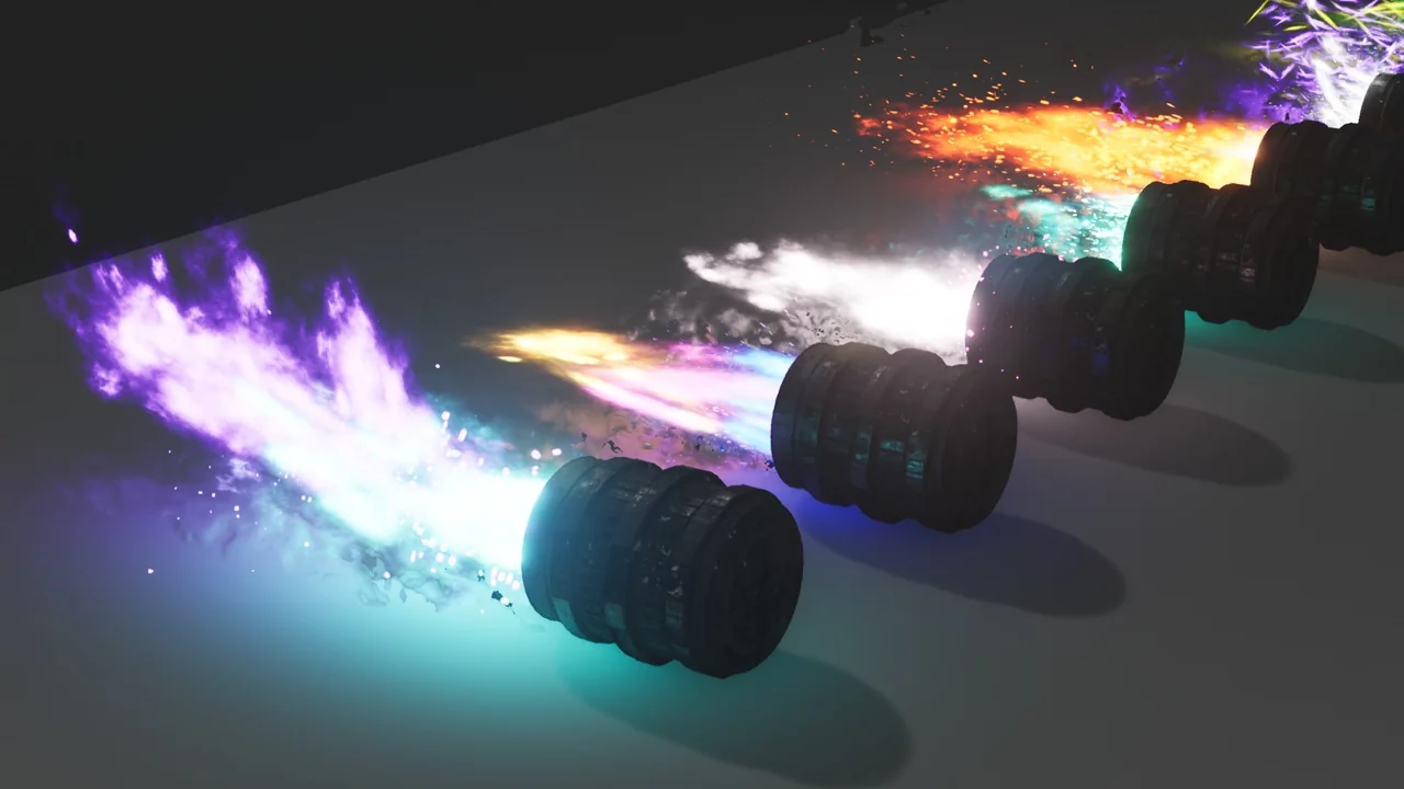 Rocket Thruster Exhaust FX asset