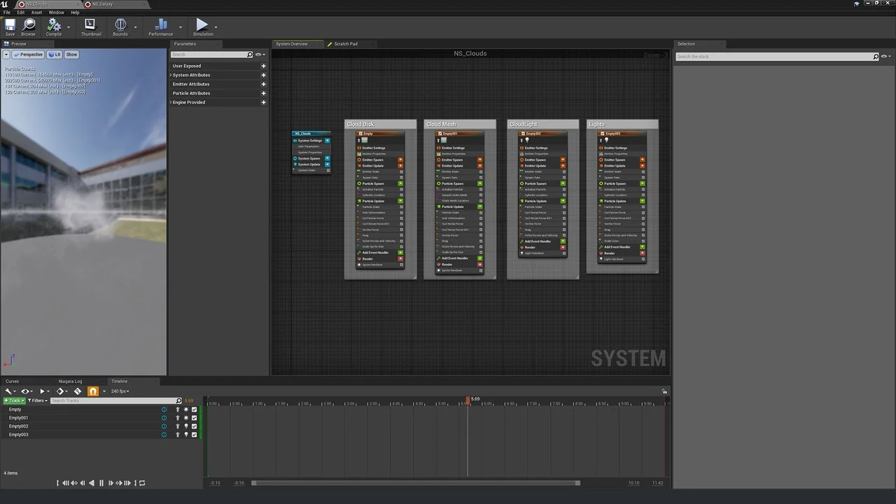 Niagara Galaxy asset