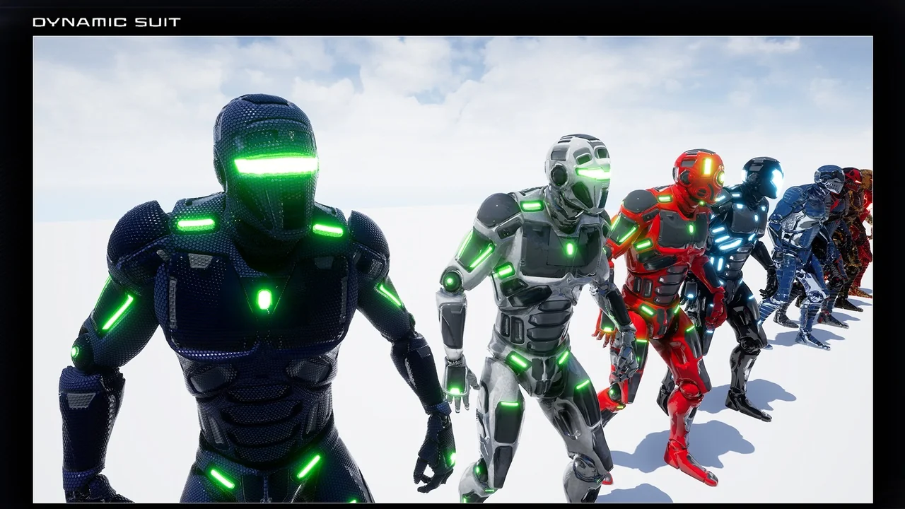 UE4 Mannequin Dynamic Suit Pack (PBR) asset