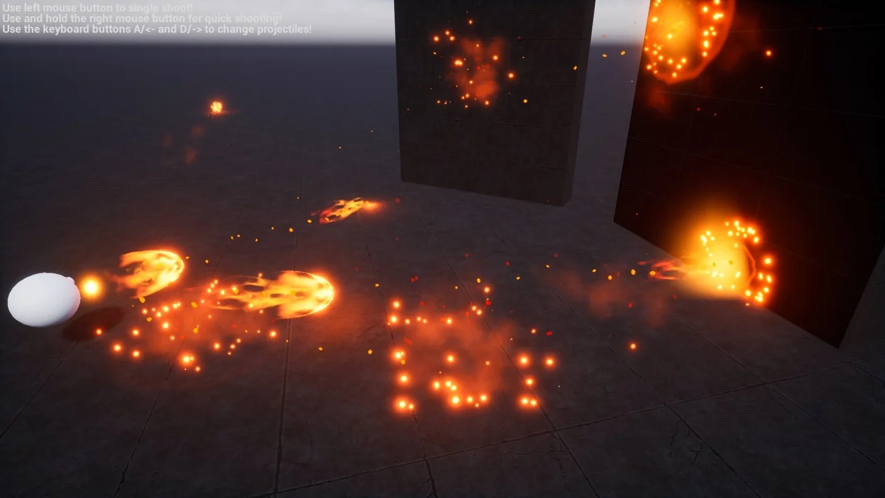 Niagara Projectiles Vol.1 asset