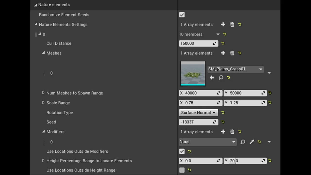Procedural Nature Generator asset