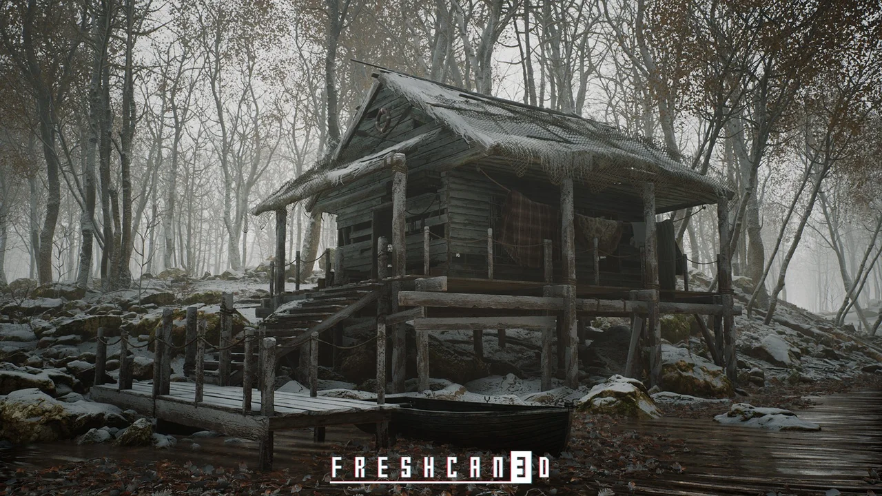 Survival Forest Cabin Bundle (Survival Environment, Forest House, Log House ) asset