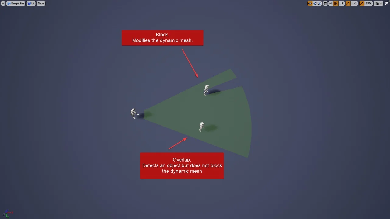 Line Of Sight. Dynamic mesh. asset