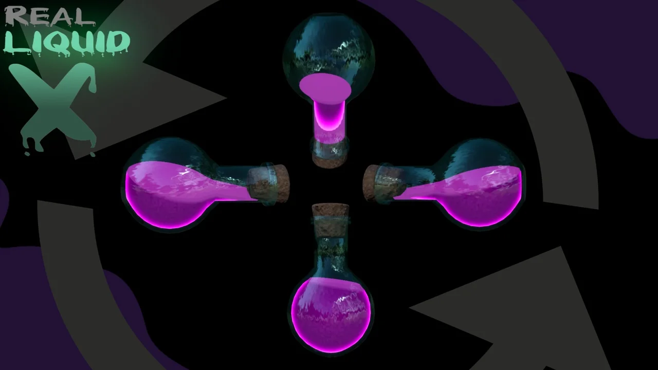 Real Liquid X – Liquid Material & Blueprint asset