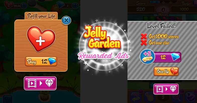 Match 3 Jelly Garden Kit asset