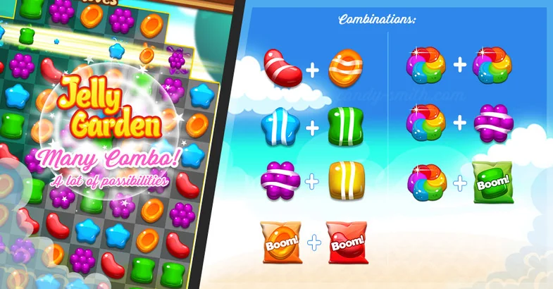 Match 3 Jelly Garden Kit asset