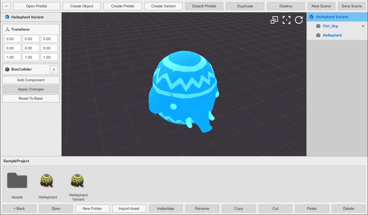 Runtime Asset Database asset