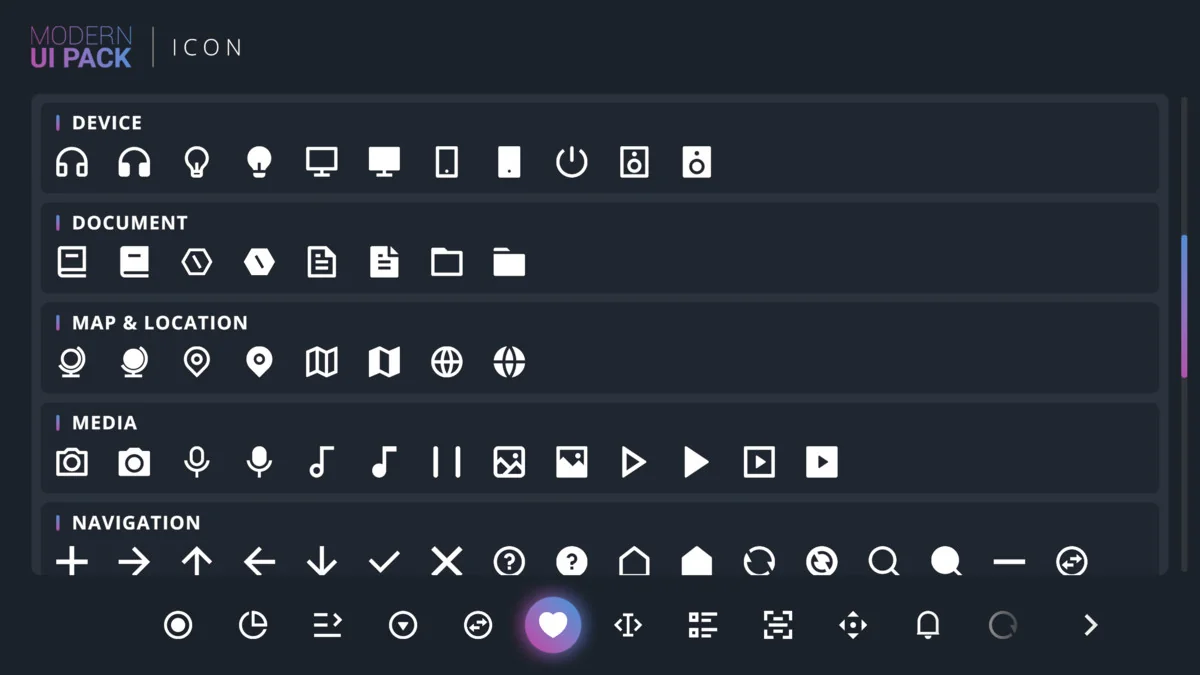 Modern UI Pack asset