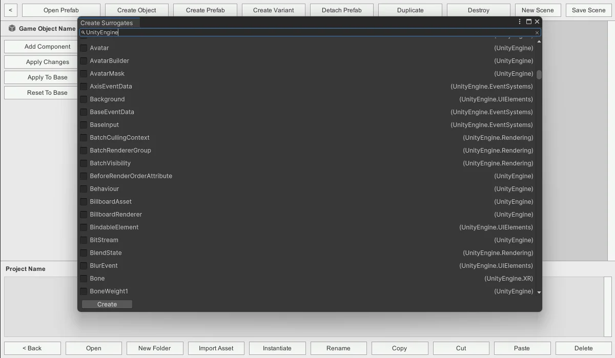 Runtime Asset Database asset