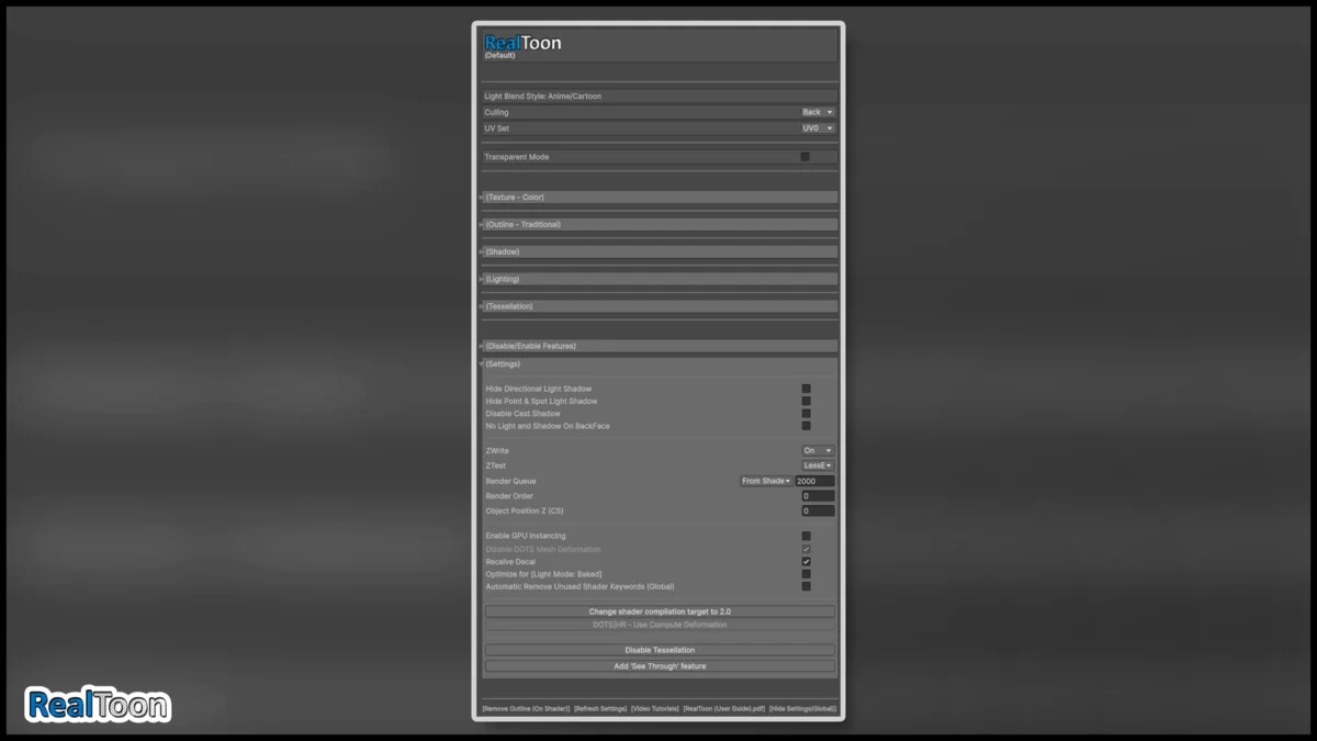RealToon (Pro Anime/Toon Shader) asset