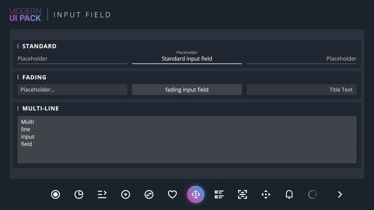 Modern UI Pack asset