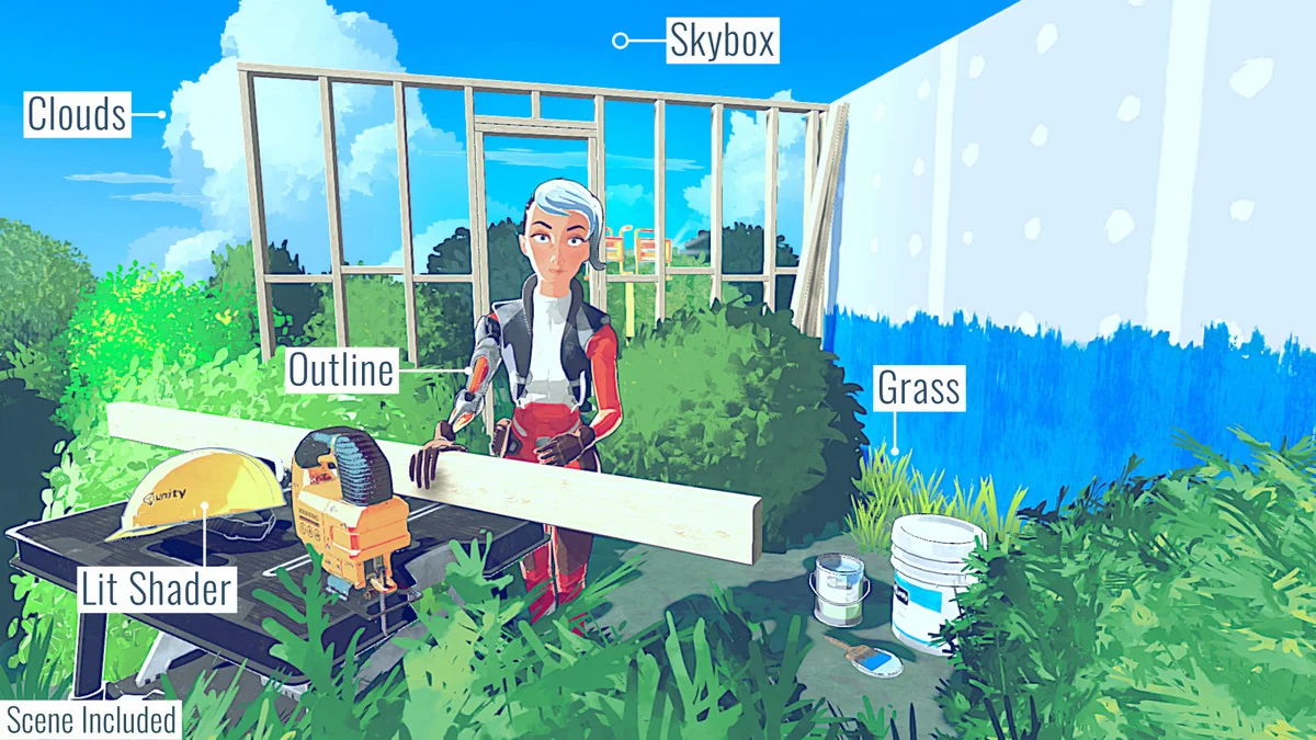 Quibli: Anime Shaders and Tools asset