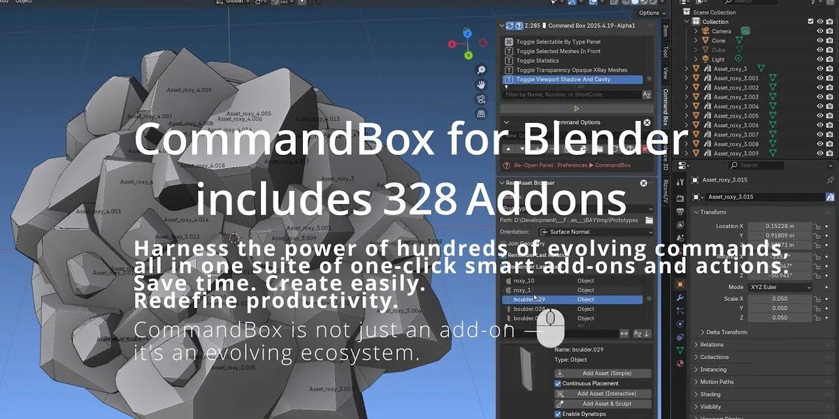 Command Box Addon For Blender asset