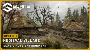 Medieval Village – Slavic Huts environment