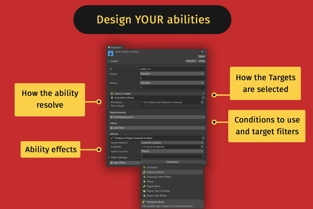 Abilities | Game Creator 2 asset