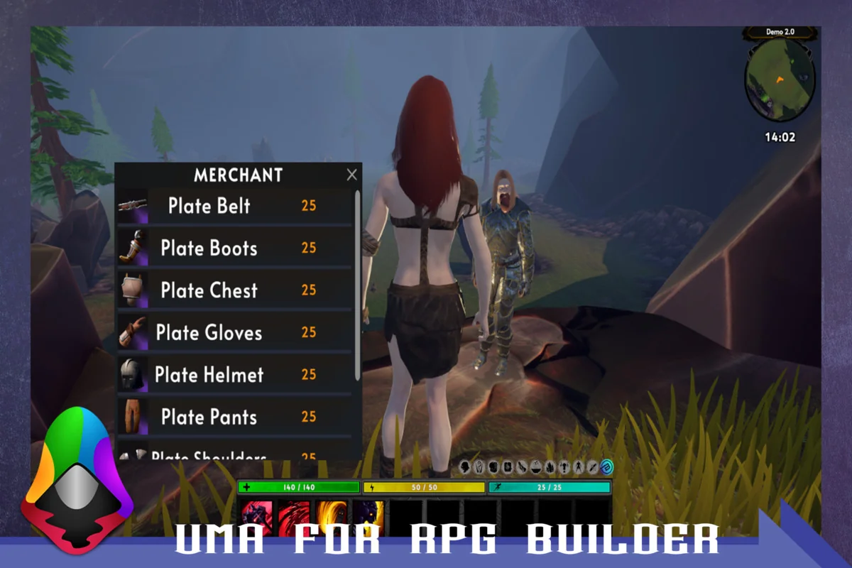 UMA for RPG Builder asset