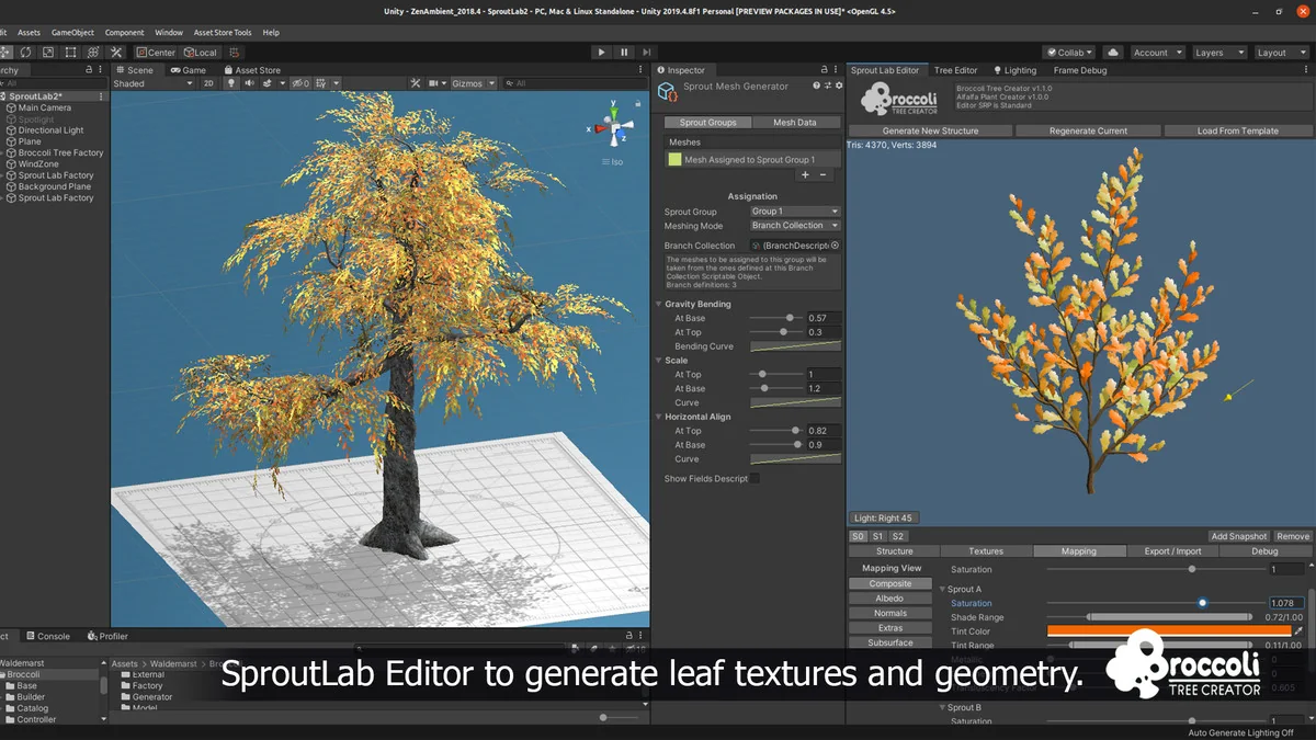 Broccoli Tree Creator asset