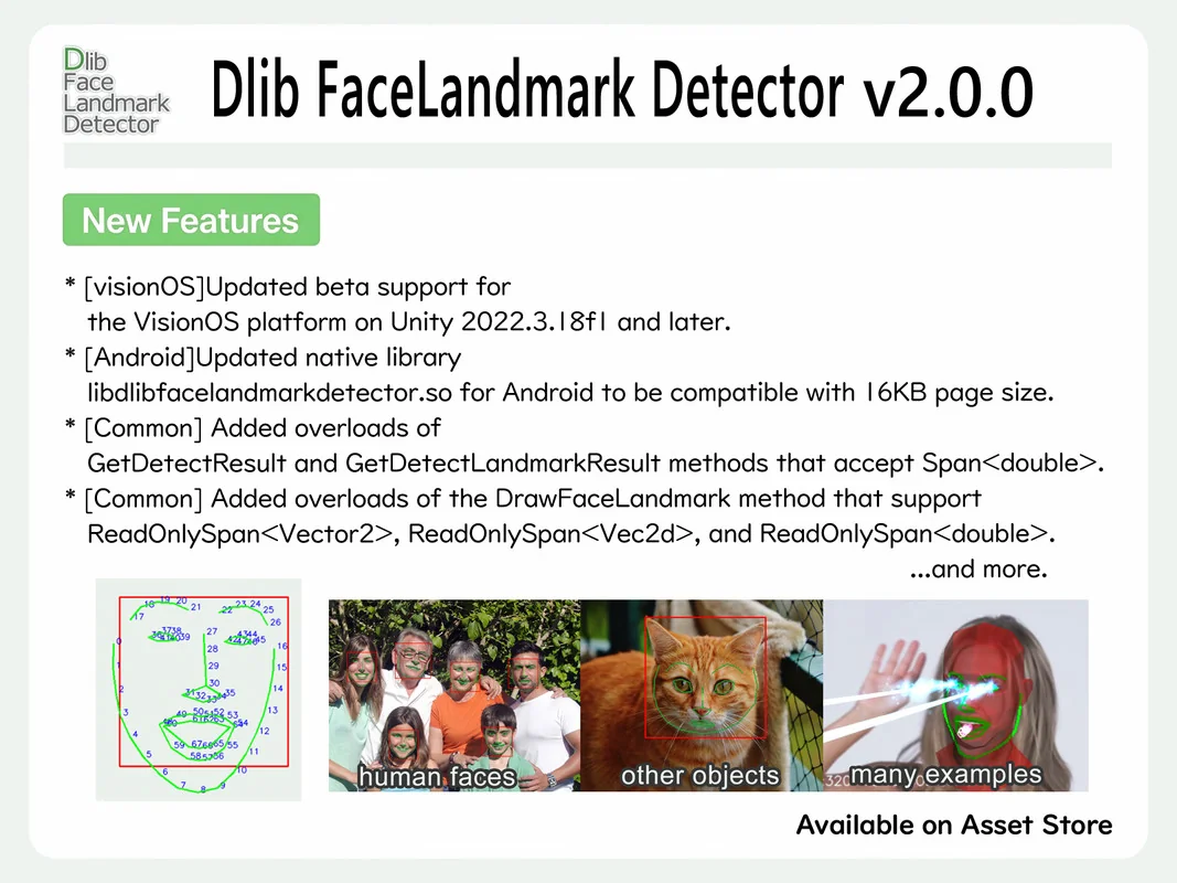Dlib FaceLandmark Detector asset