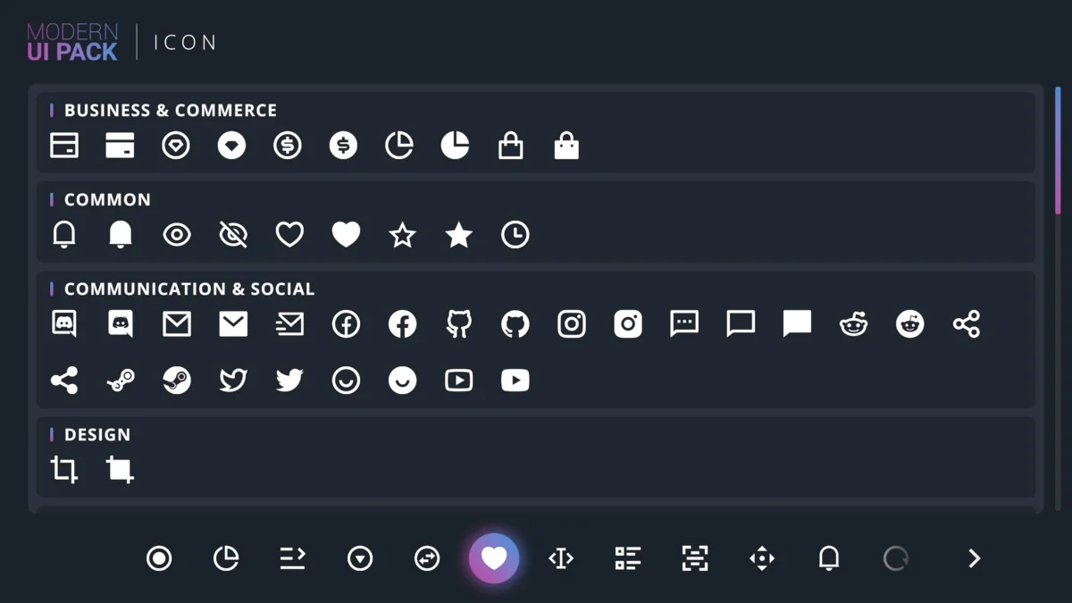 Modern UI Pack asset