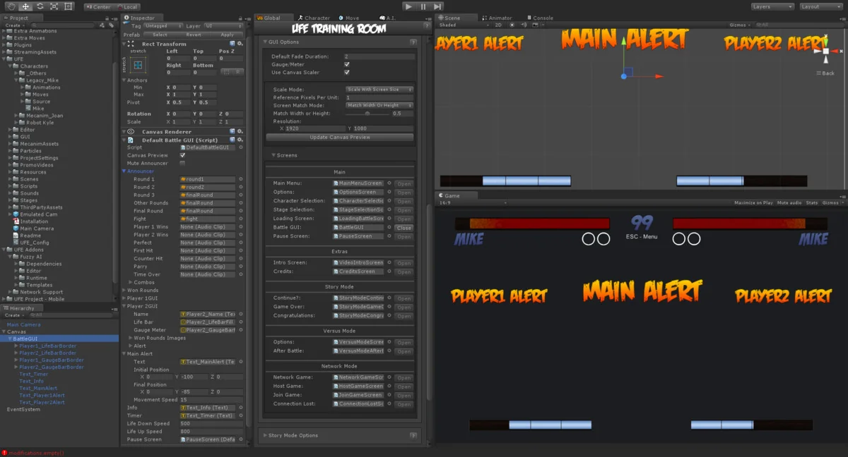 Universal Fighting Engine 2 (PRO) asset