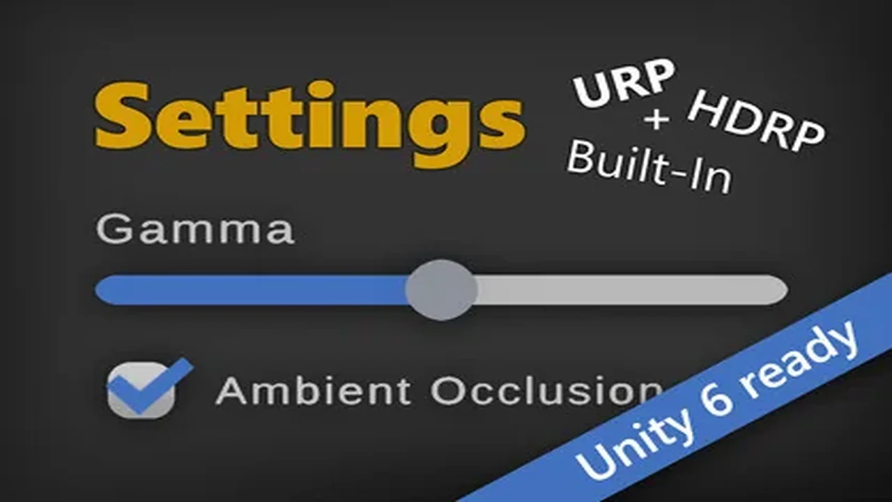 Settings & Game Options - Unified Menu Generator