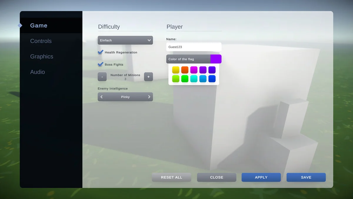 Settings & Game Options – Unified Menu Generator asset