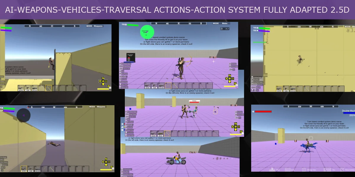 Game Kit Controller – Shooter Melee Adventure FPS TPS Creator 3D + 2.5D asset