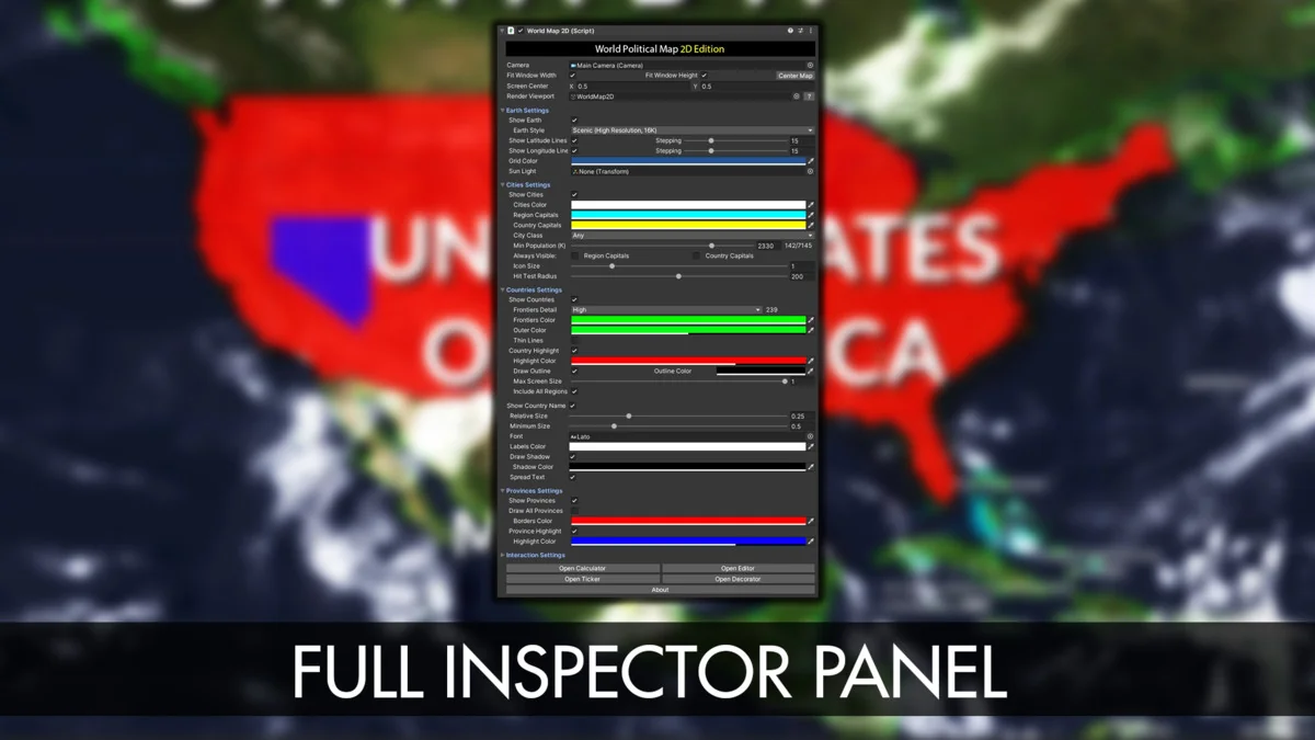 World Map 2D Edition 2 asset