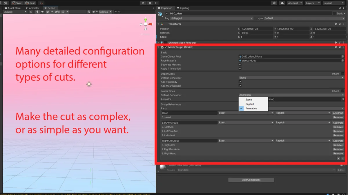 Dynamic Mesh Cutter asset
