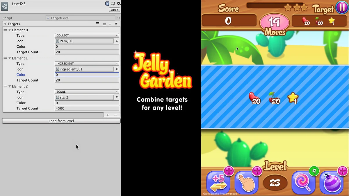 Match 3 Jelly Garden Kit asset