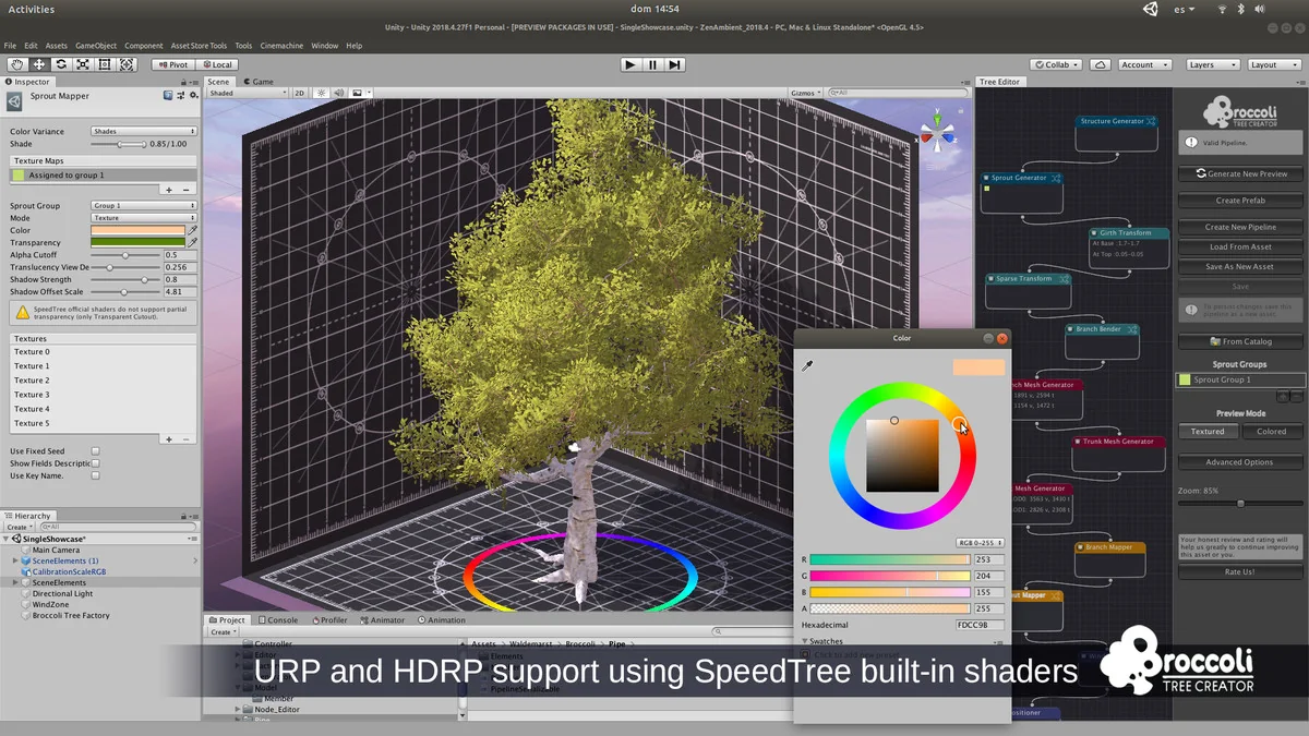 Broccoli Tree Creator asset