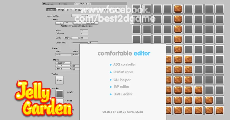 Match 3 Jelly Garden Kit asset