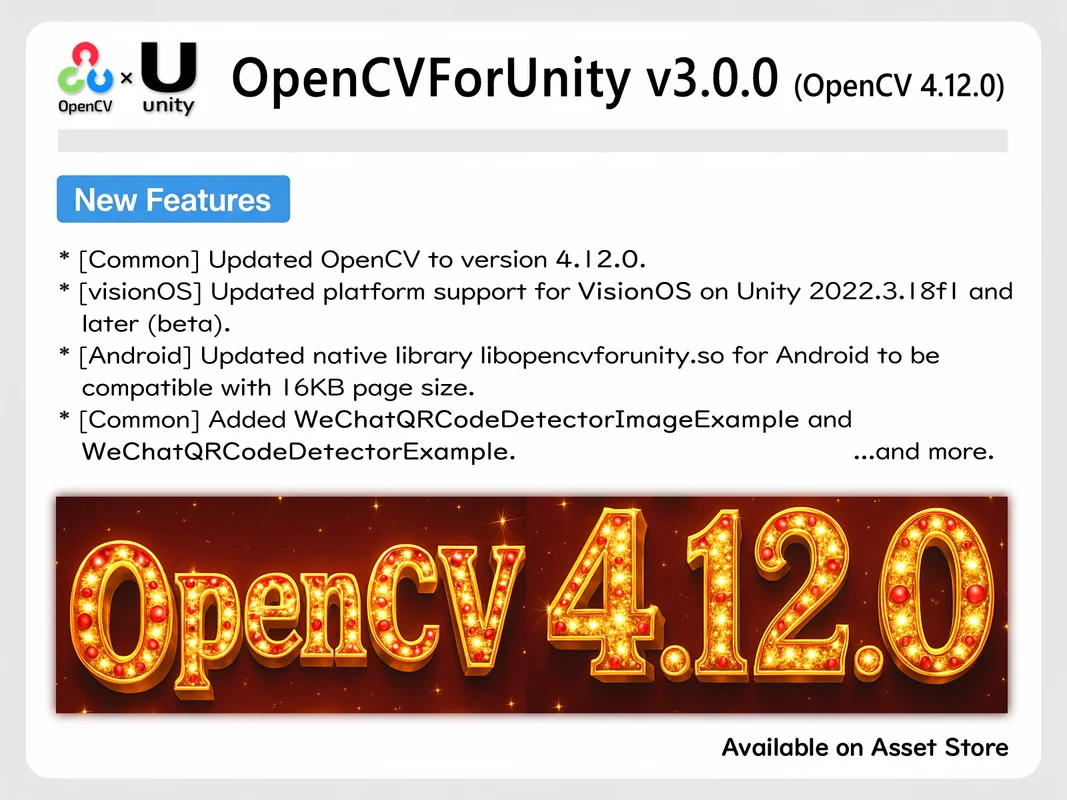 OpenCV for Unity asset