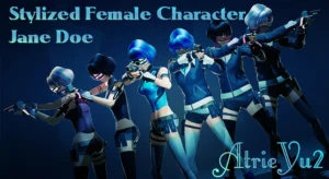 Stylized Female Character – JaneDoe