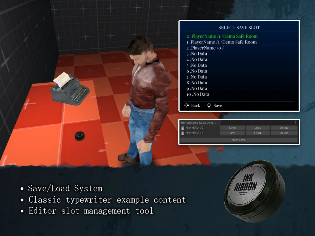 Retro Horror Template asset