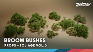 Foliage VOL.6 – Broom Bushes (Nanite and Low Poly)