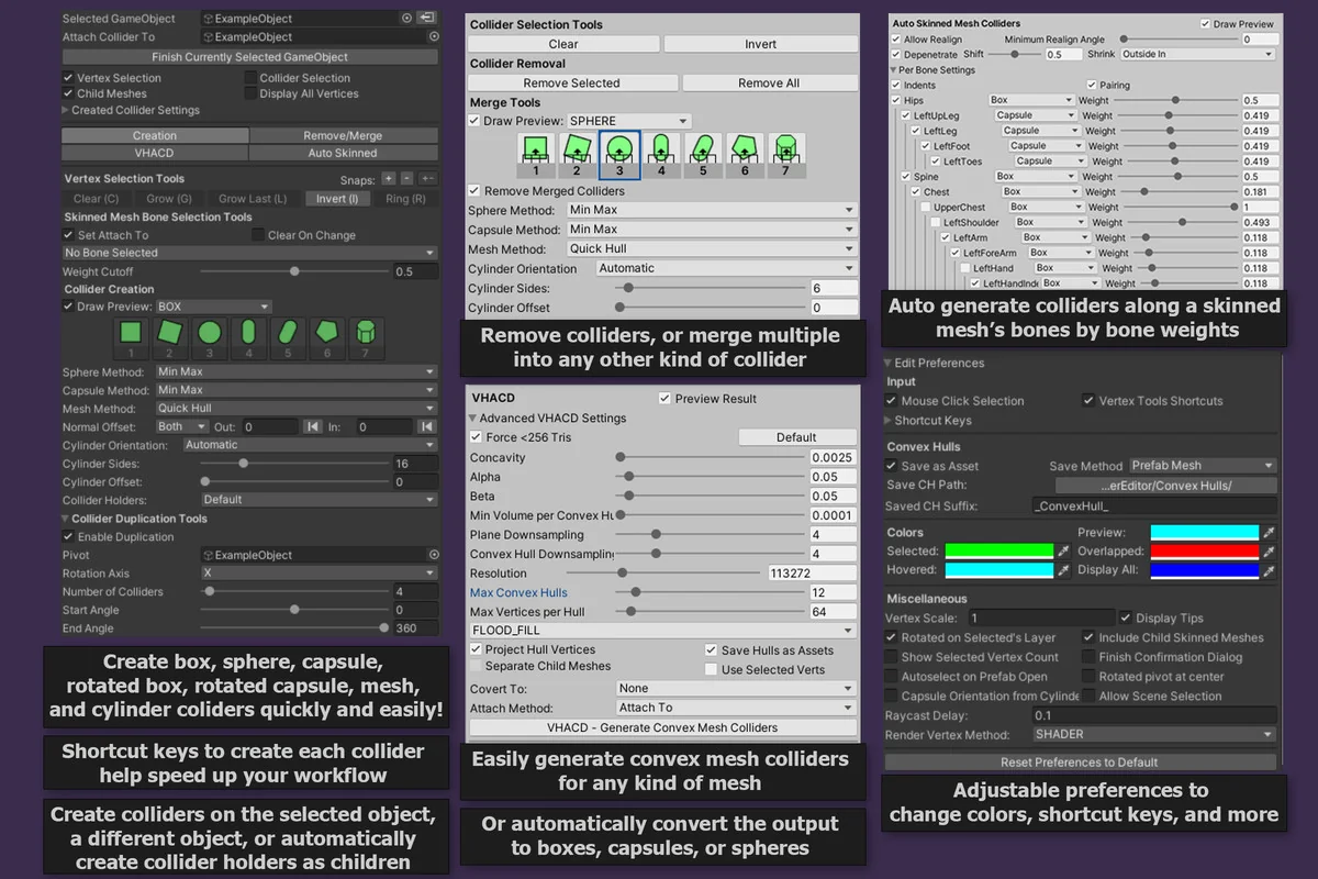 Easy Collider Editor asset