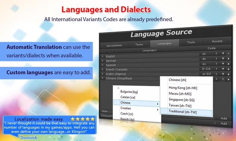 I2 Localization asset