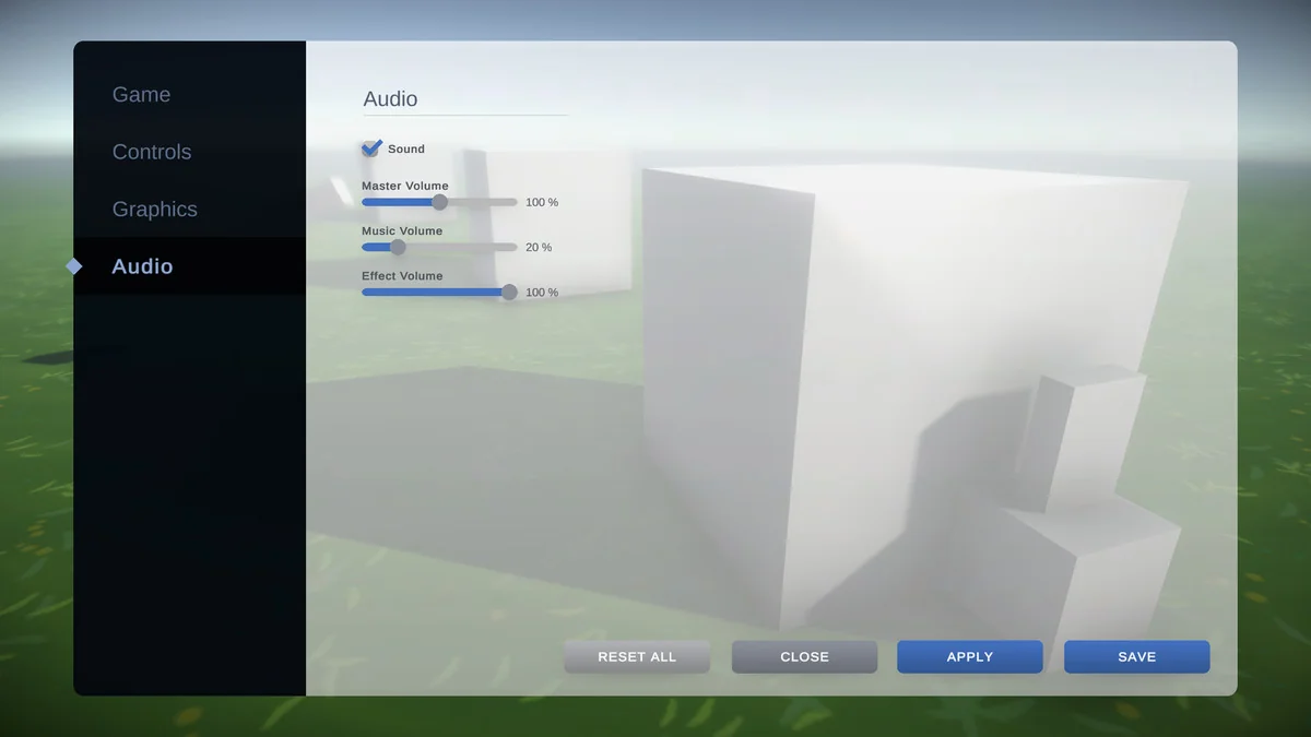 Settings & Game Options – Unified Menu Generator asset
