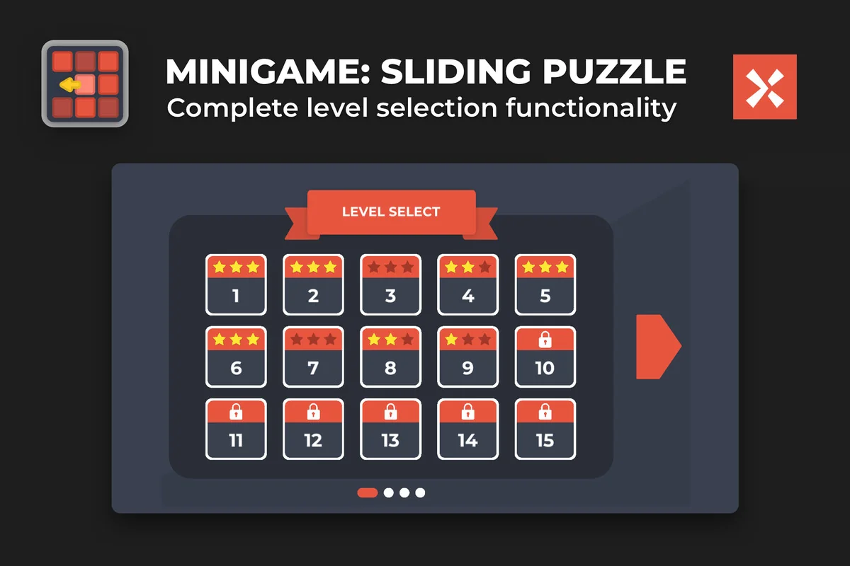 Sliding Puzzle Game Template asset