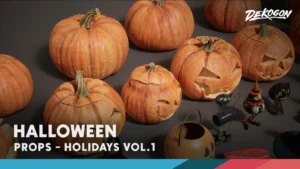 Holidays VOL.1 – Halloween Decor (Nanite and Low Poly)