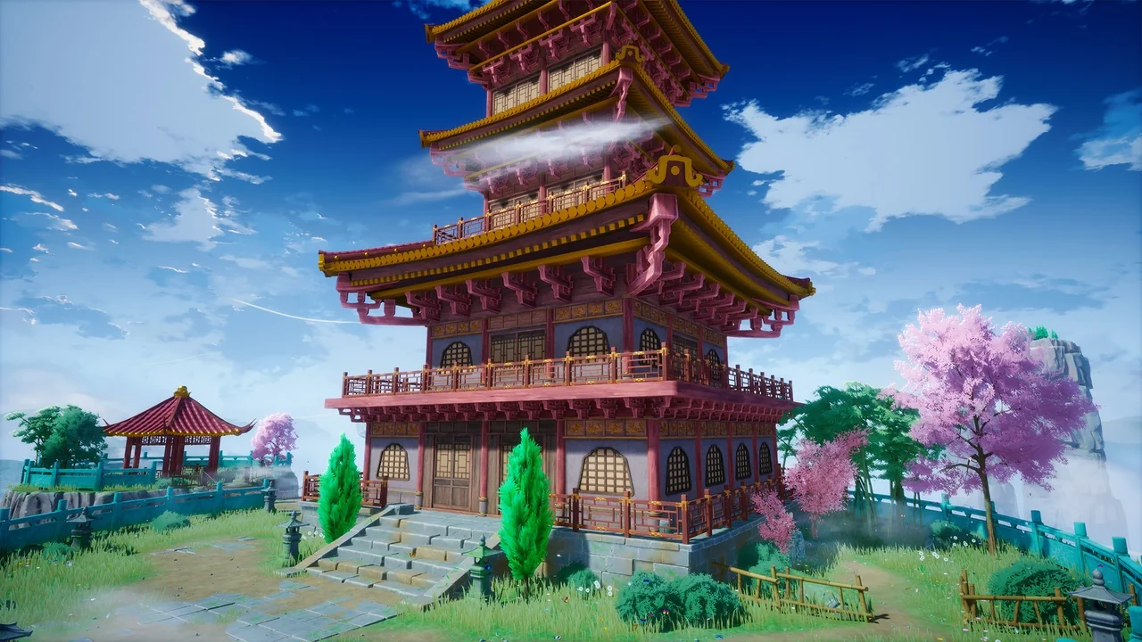 Cartoon Temple Environment