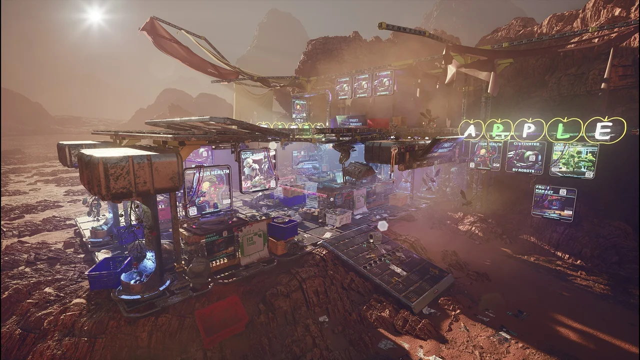 Sci-Fi Fruit Market - Nanite