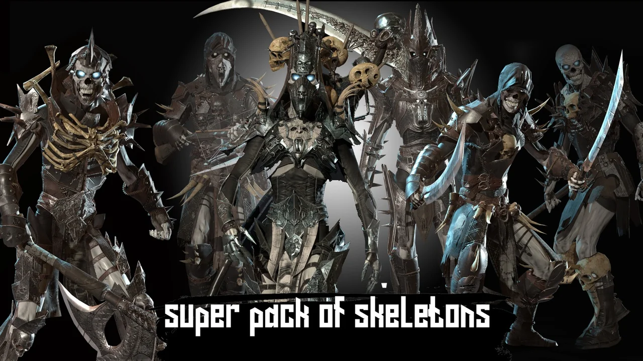 Super pack of skeletons
