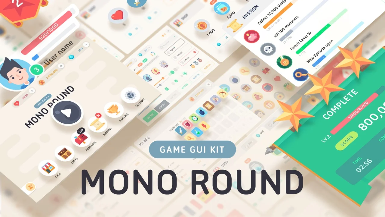 GUI - Mono Round