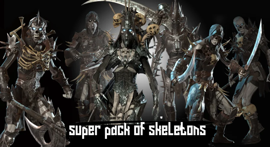 Super pack of skeletons