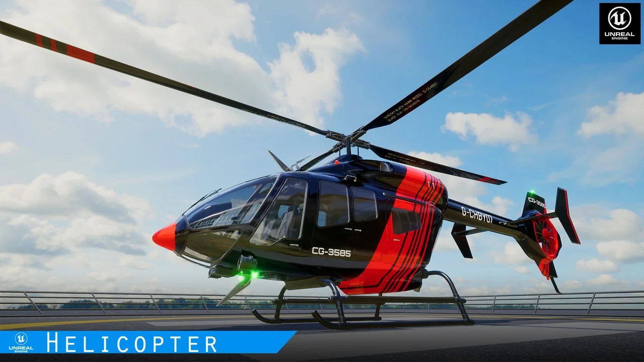Photorealistic Helicopter