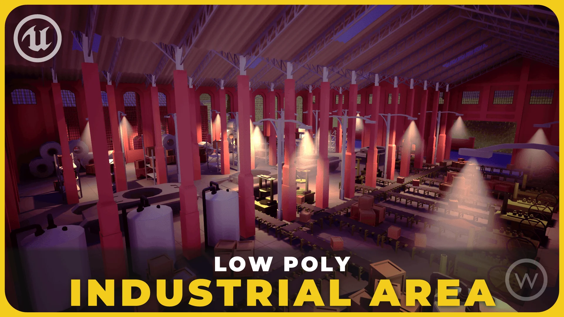Low Poly: Industrial Area