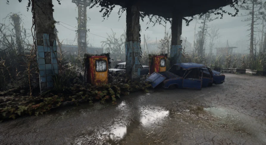 Swampy industrial zone